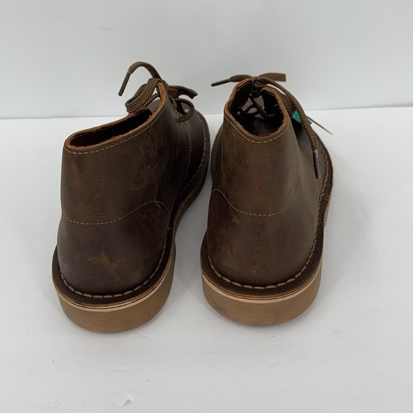 Clarks Bushacre Chukka ankle boot shoe oiled brown leather distressed men 8.5 - Picture 5 of 7